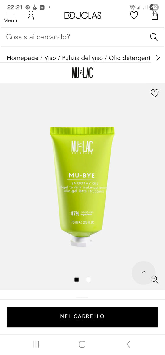 Olio detergente viso di Unisex MULAC Mu-Bye Smoothy Oil 75 ml Olio